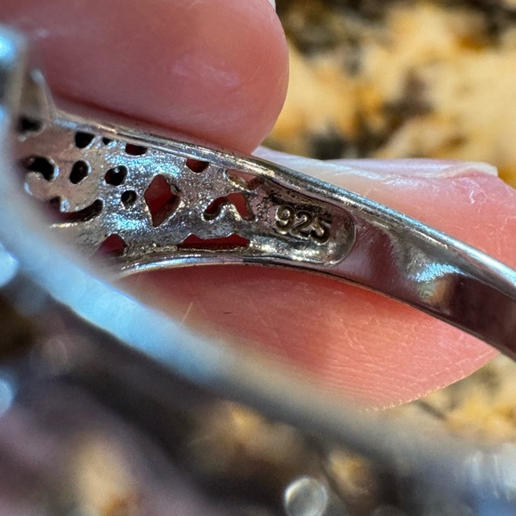 Sterling Silver/Turquoise Rings size 7 - Picture 7 of 9